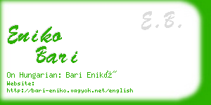 eniko bari business card